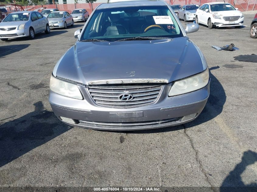 KMHFC46F56A124123 2006 Hyundai Azera Limited/Se