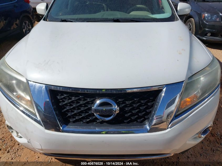 2013 Nissan Pathfinder S/Sv/Sl/Platinum VIN: 5N1AR2MN7DC647233 Lot: 40576028