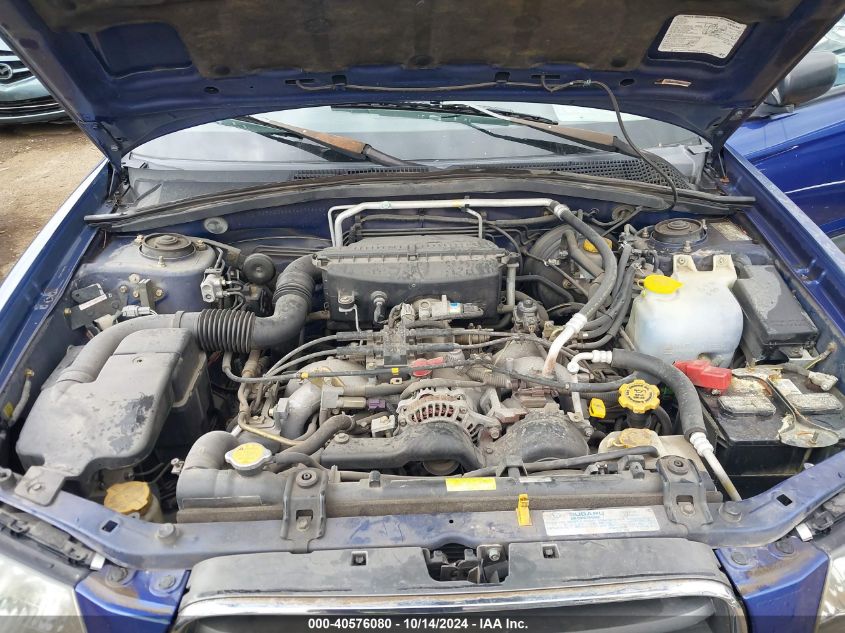 2004 Subaru Forester 2.5X VIN: JF1SG63694H716402 Lot: 40576080