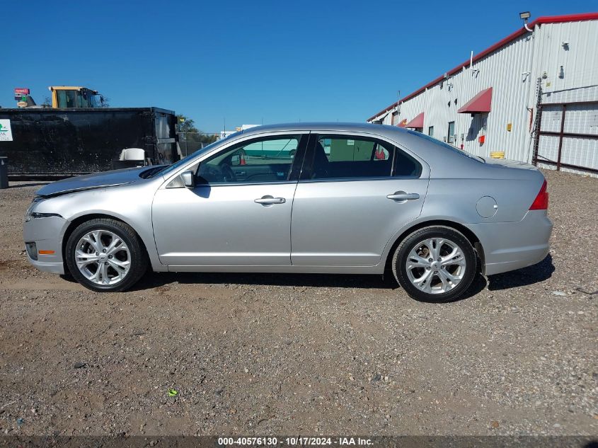 2012 Ford Fusion Se VIN: 3FAHP0HA1CR254418 Lot: 40576130