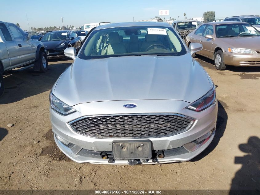 2017 Ford Fusion Energi Platinum VIN: 3FA6P0SU2HR190231 Lot: 40576168