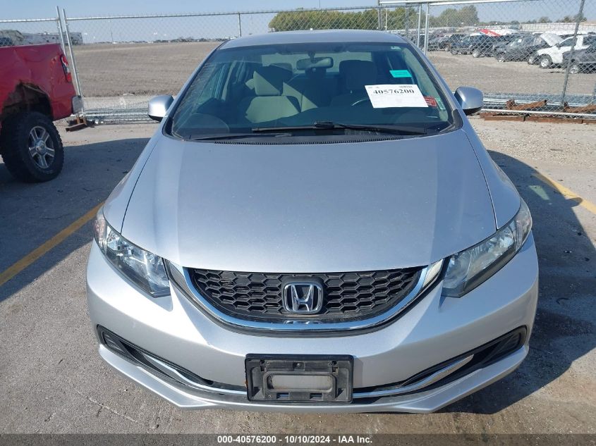 2013 Honda Civic Lx VIN: 19XFB2F56DE090495 Lot: 40576200