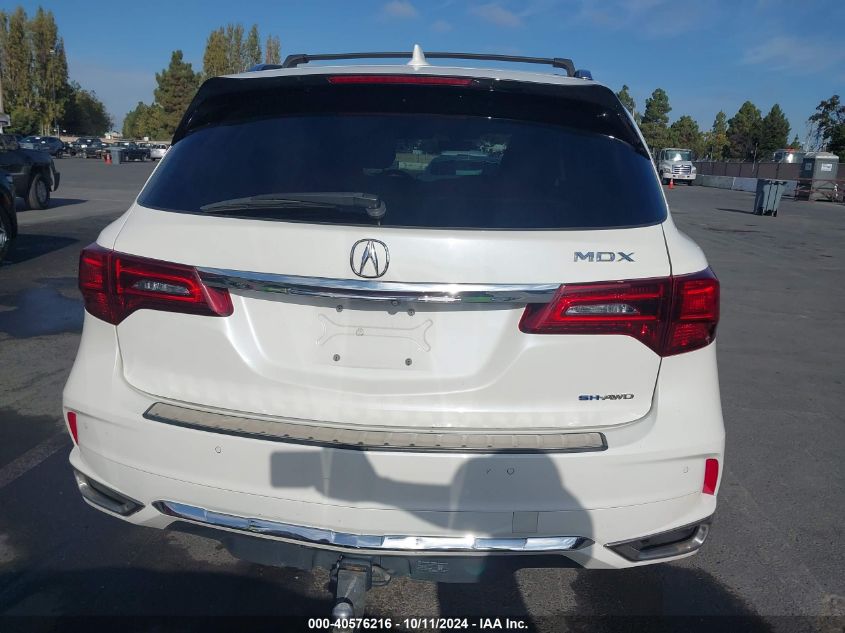 2017 Acura Mdx Sport Hybrid Advance Package VIN: 5FRYD7H73HB001480 Lot: 40576216