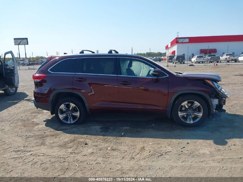 5TDDZRFH4HS467794 2017 Toyota Highlander Limited Platinum