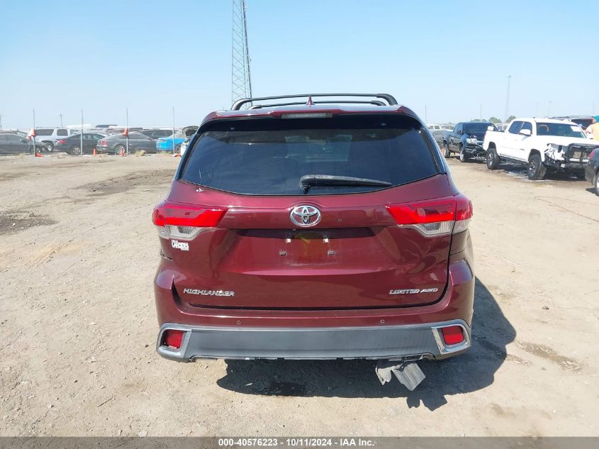 5TDDZRFH4HS467794 2017 Toyota Highlander Limited Platinum