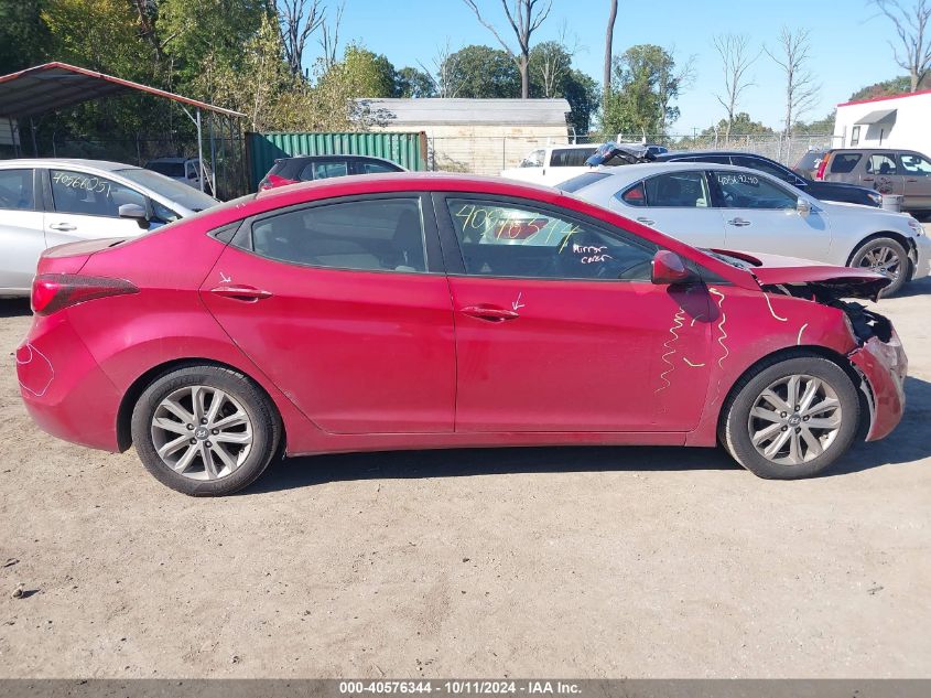 KMHDH4AE3EU112685 2014 Hyundai Elantra Se/Sport/Limited