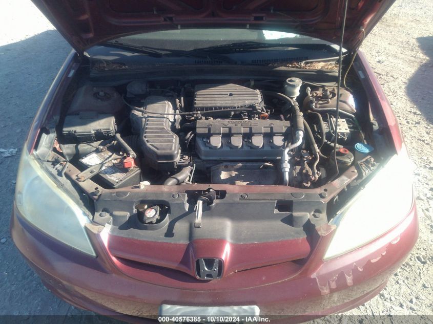 2HGES26845H552193 2005 Honda Civic Ex