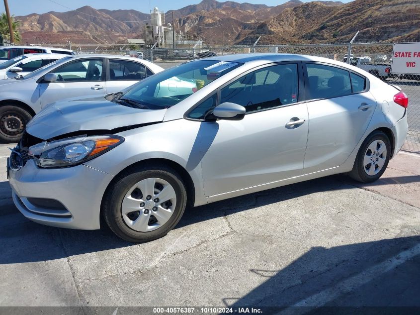 KNAFK4A65G5593573 2016 Kia Forte Lx