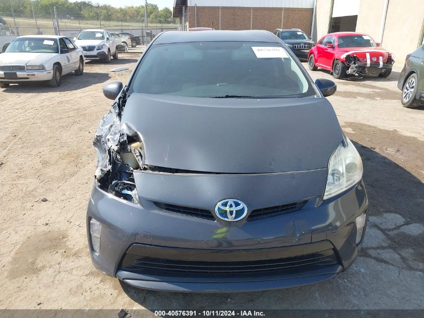 2014 Toyota Prius Two VIN: JTDKN3DU0E0370395 Lot: 40576391