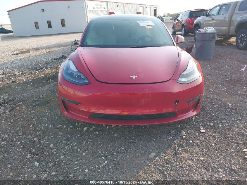 2022 Tesla Model 3 Long Range Dual Motor All-Wheel Drive VIN: 5YJ3E1EB9NF323180 Lot: 40576410