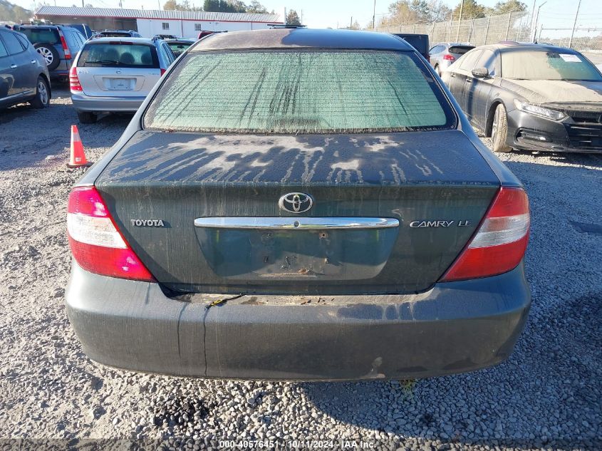 2004 Toyota Camry Le/Xle/Se VIN: 4T1BE32K74U289172 Lot: 40576451