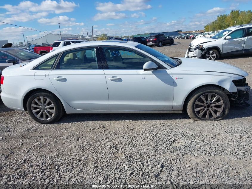 2013 Audi A6 3.0T Premium VIN: WAUFGAFCXDN129558 Lot: 40576560