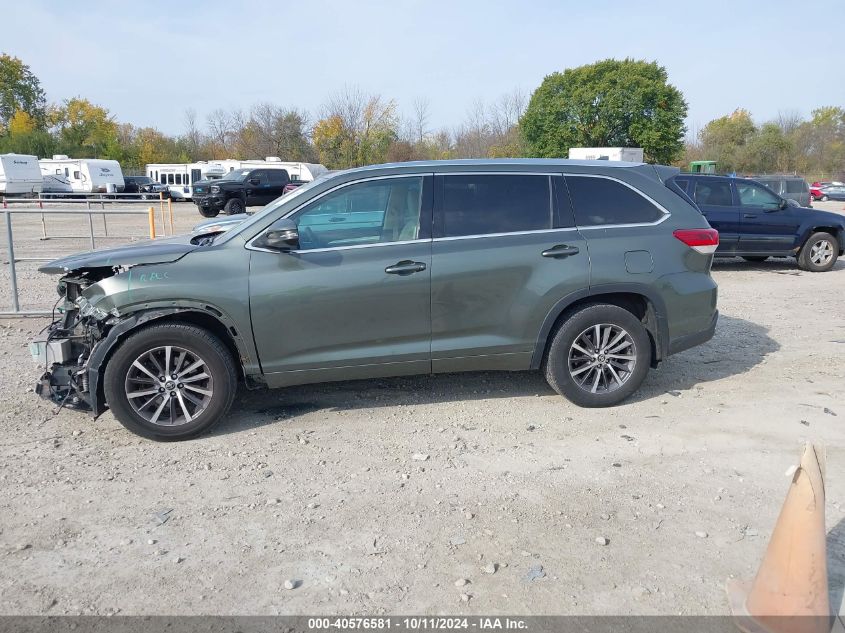 2017 Toyota Highlander Xle VIN: 5TDJZRFH0HS365055 Lot: 40576581