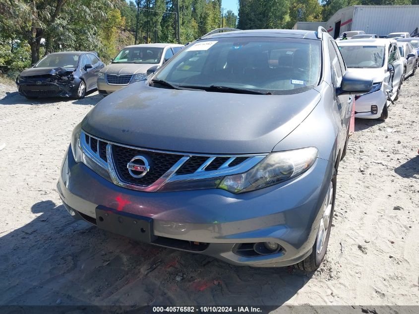 JN8AZ1MUXEW421567 2014 Nissan Murano Sl