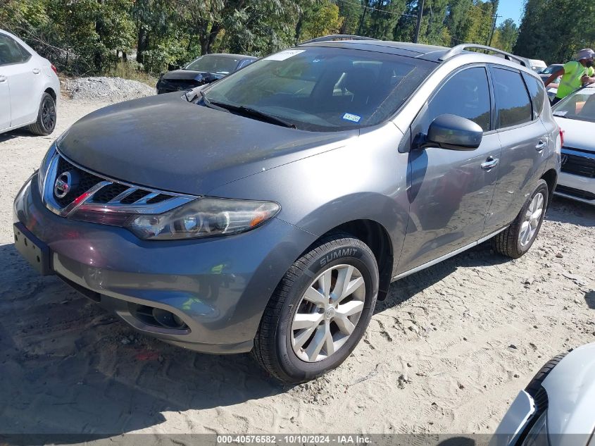 JN8AZ1MUXEW421567 2014 Nissan Murano Sl