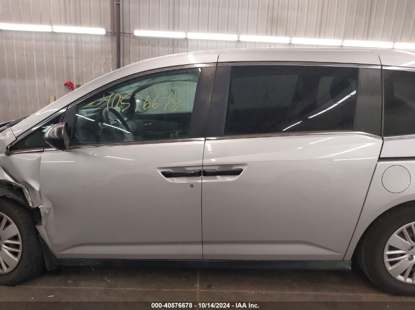 2014 Honda Odyssey Lx VIN: 5FNRL5H24EB099139 Lot: 40576678