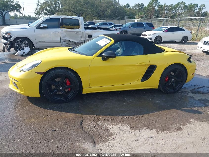 2019 Porsche 718 Boxster VIN: WP0CA2A87KS210144 Lot: 40576692