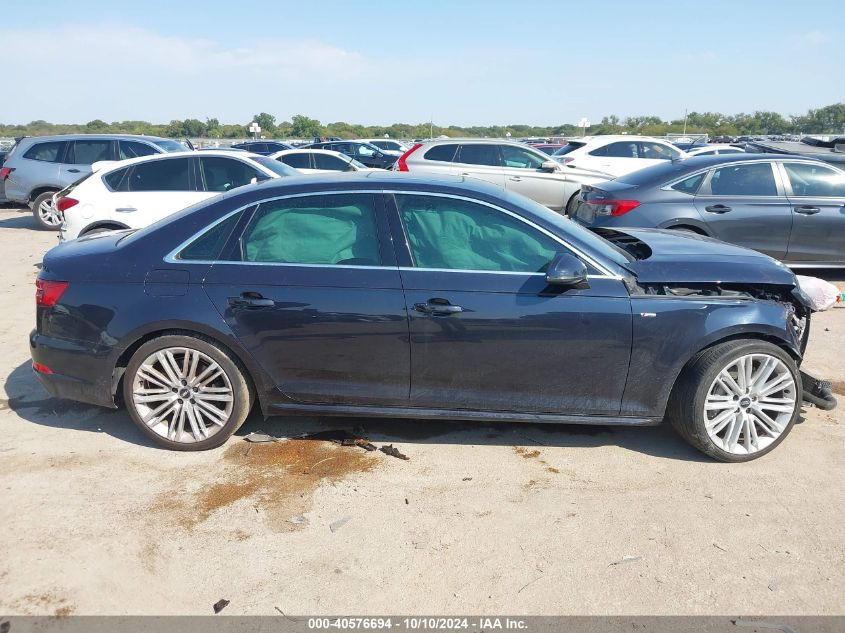 2017 Audi A4 2.0T Premium VIN: WAULNAF41HN008182 Lot: 40576694