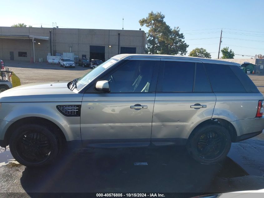 2012 Land Rover Range Rover Sport Hse VIN: SALSK2D49CA721677 Lot: 40576805