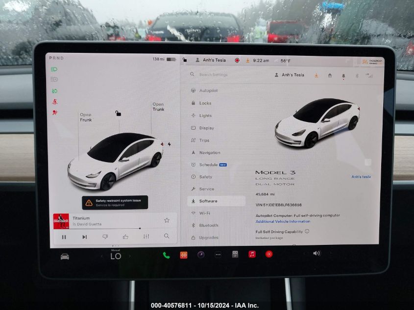 2020 Tesla Model 3 Long Range Dual Motor All-Wheel Drive VIN: 5YJ3E1EB6LF636698 Lot: 40576811