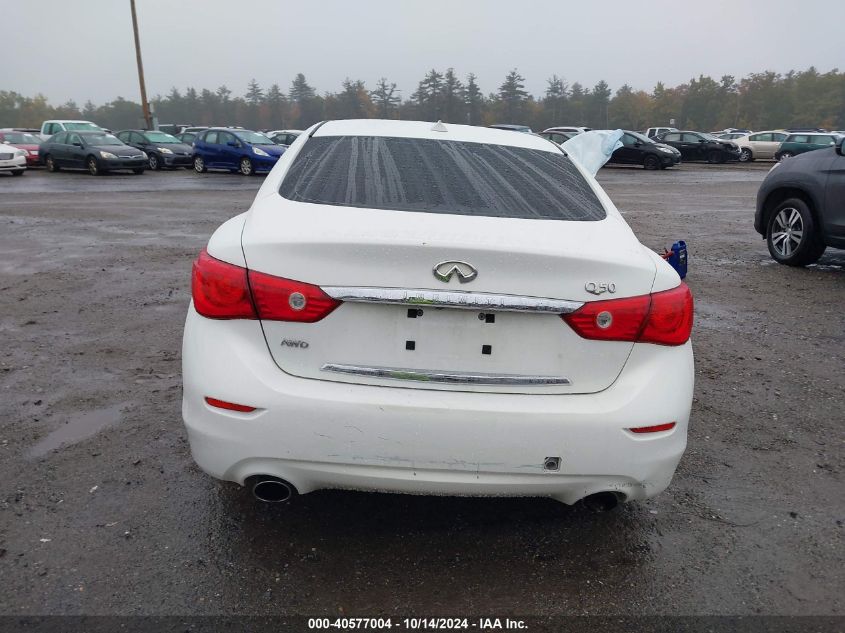 2014 Infiniti Q50 Premium/Sport VIN: JN1BV7AR1EM698332 Lot: 40577004