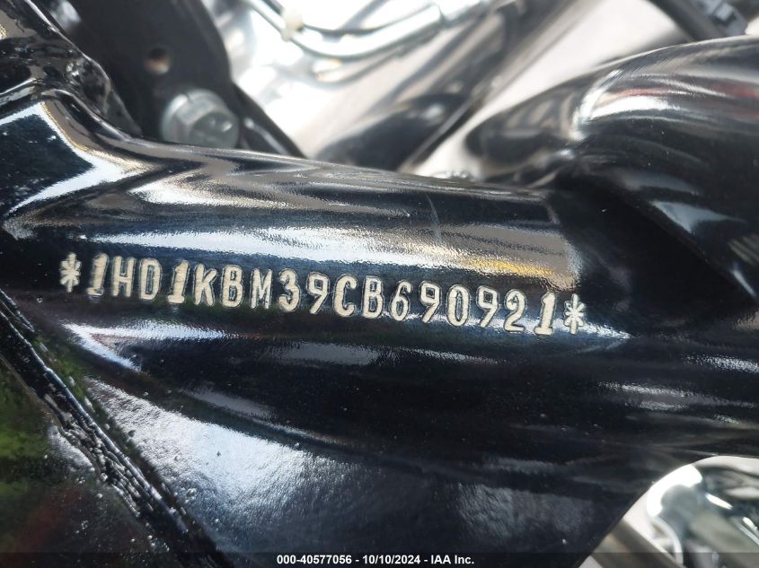 2012 Harley-Davidson Flhx Street Glide VIN: 1HD1KBM39CB690921 Lot: 40577056