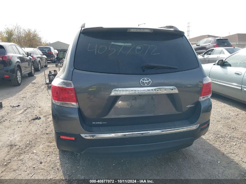 2013 Toyota Highlander Plus/Se VIN: 5TDBK3EHXDS216623 Lot: 40577072