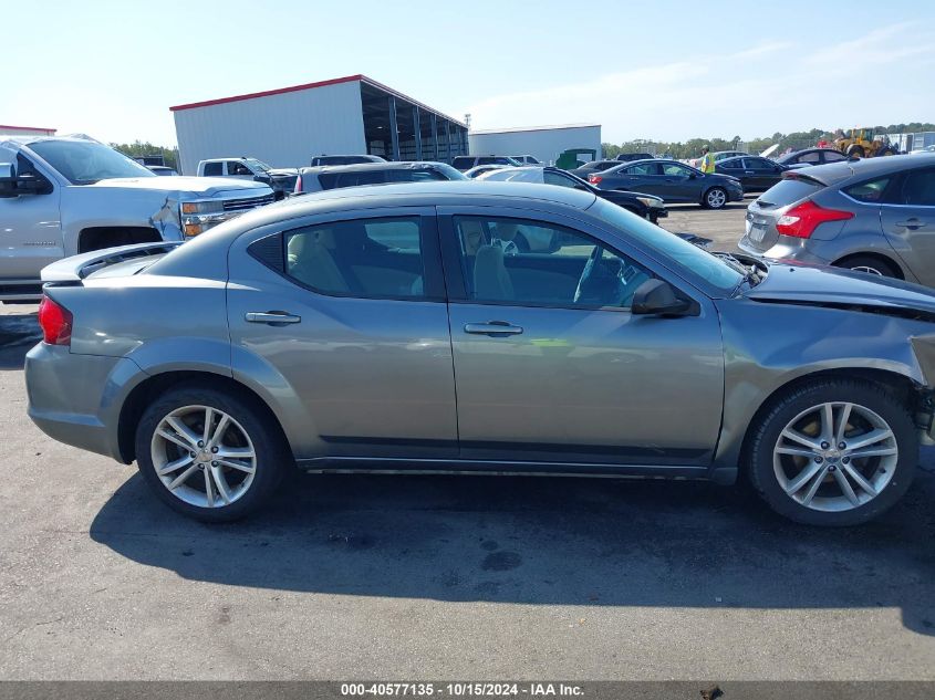 2012 Dodge Avenger Se VIN: 1C3CDZAG1CN329836 Lot: 40577135