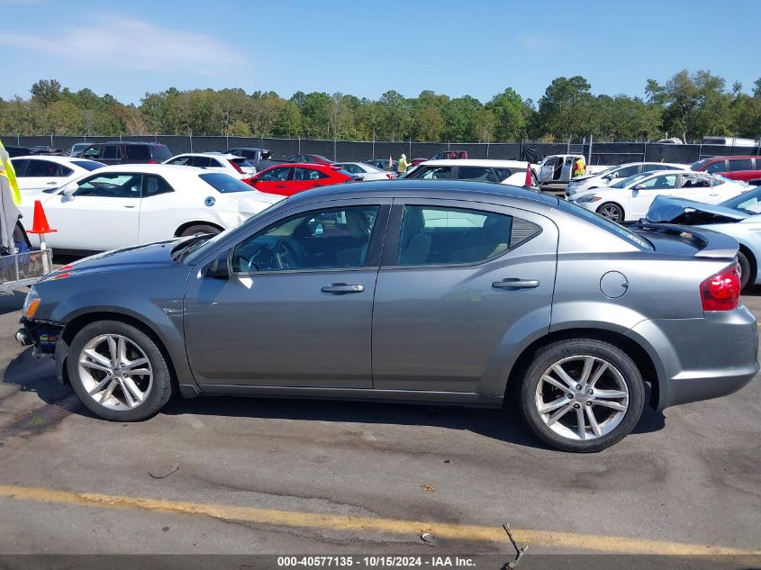 2012 Dodge Avenger Se VIN: 1C3CDZAG1CN329836 Lot: 40577135