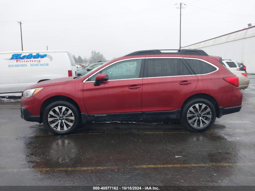 2016 Subaru Outback 2.5I Limited VIN: 4S4BSAJC0G3304094 Lot: 40577162