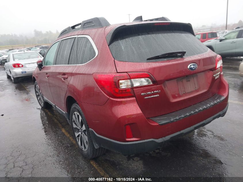 2016 Subaru Outback 2.5I Limited VIN: 4S4BSAJC0G3304094 Lot: 40577162