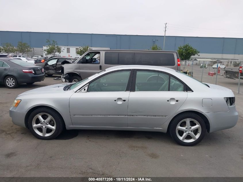 2007 Hyundai Sonata Limited/Se V6 VIN: 5NPEU46F77H206300 Lot: 40577205