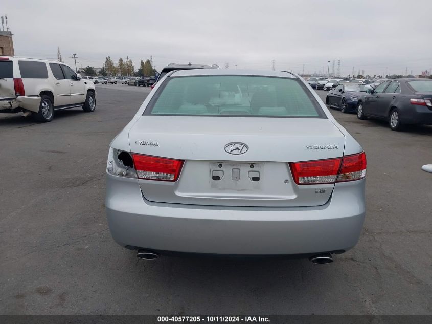 2007 Hyundai Sonata Limited/Se V6 VIN: 5NPEU46F77H206300 Lot: 40577205