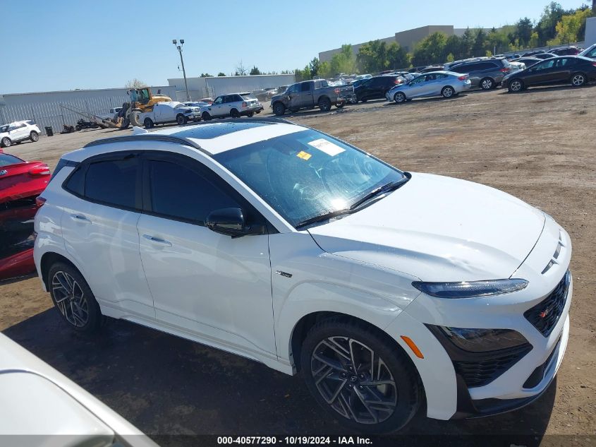 2022 Hyundai Kona N Line VIN: KM8K3CA37NU867546 Lot: 40577290