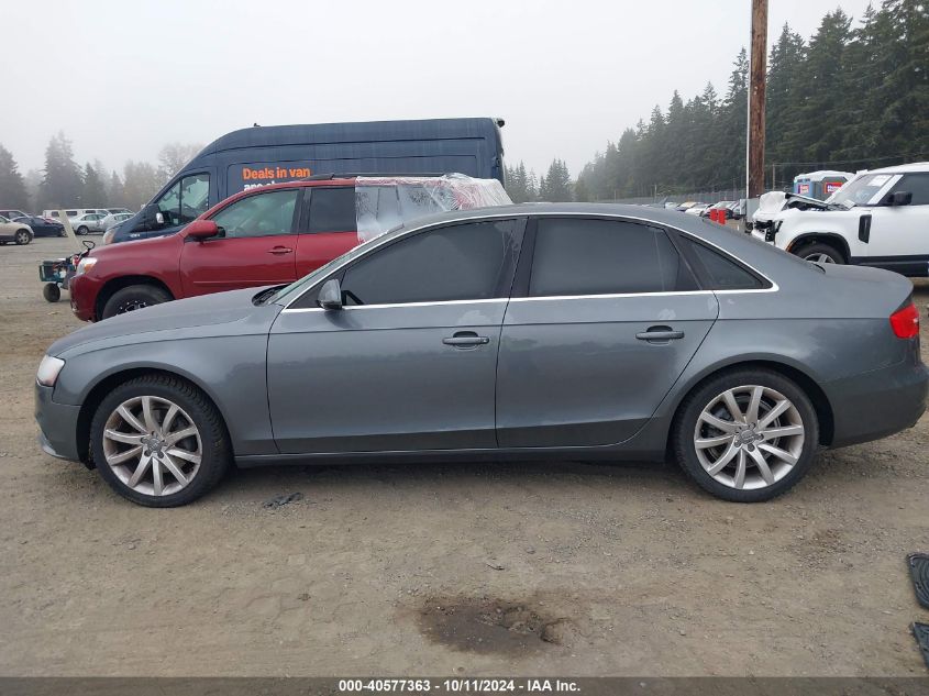 2013 Audi A4 Premium Plus VIN: WAUFFAFL8DN004108 Lot: 40577363