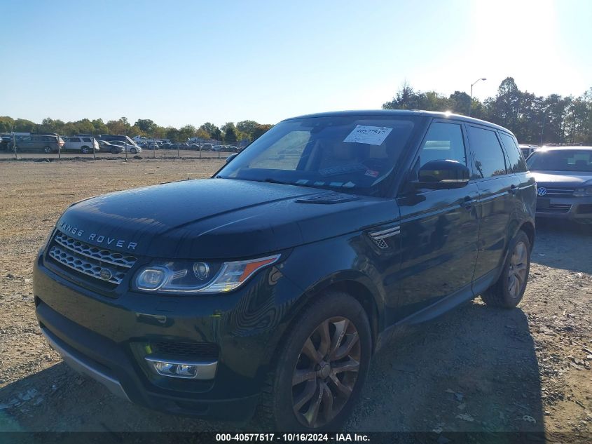 2017 Land Rover Range Rover Sport 3.0L V6 Supercharged Hse VIN: SALWR2FV0HA163843 Lot: 40577517