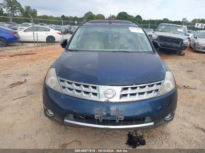 2006 Nissan Murano Sl VIN: JN8AZ08T36W402405 Lot: 40577619