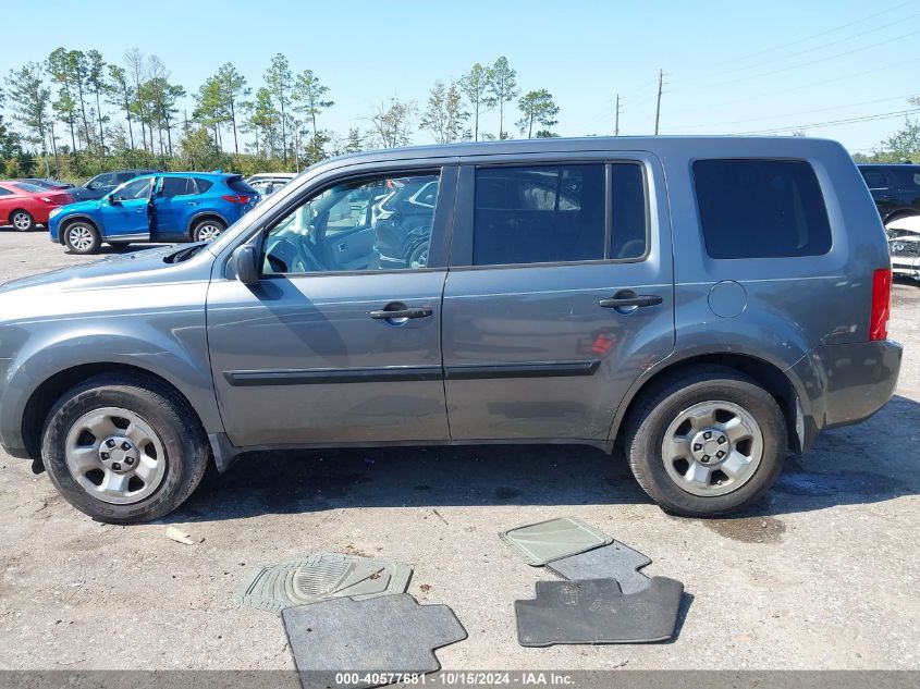 2011 Honda Pilot Lx VIN: 5FNYF3H24BB042894 Lot: 40577681