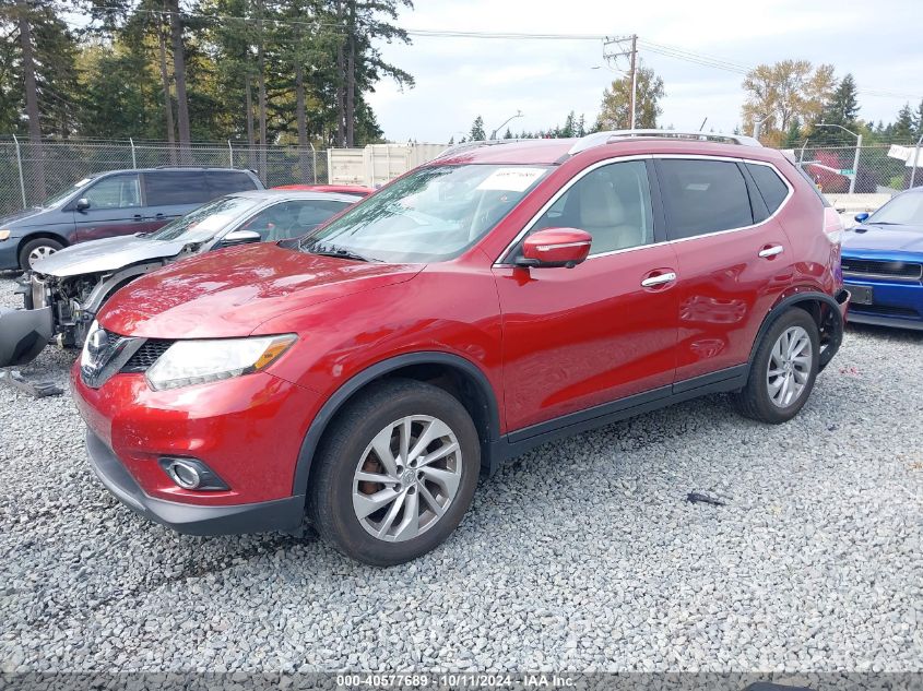 VIN 5N1AT2MV0EC834204 2014 Nissan Rogue, SL no.2