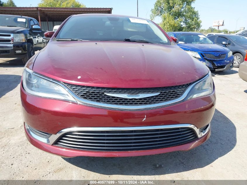 2016 Chrysler 200 Limited VIN: 1C3CCCABXGN117320 Lot: 40577699