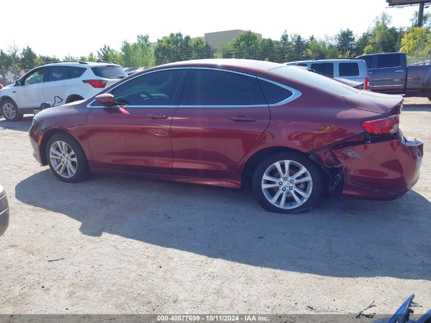 2016 Chrysler 200 Limited VIN: 1C3CCCABXGN117320 Lot: 40577699