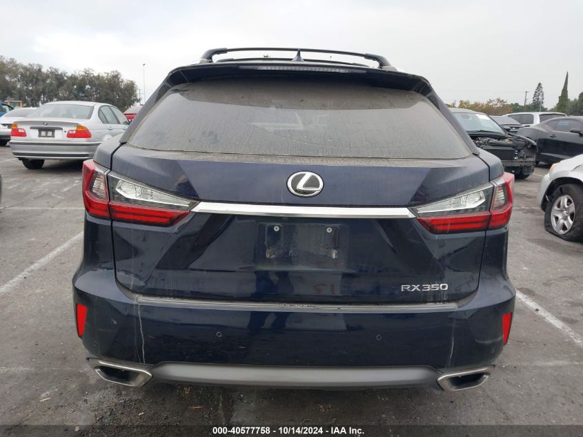 2016 Lexus Rx 350 VIN: 2T2ZZMCA1GC009097 Lot: 40577758