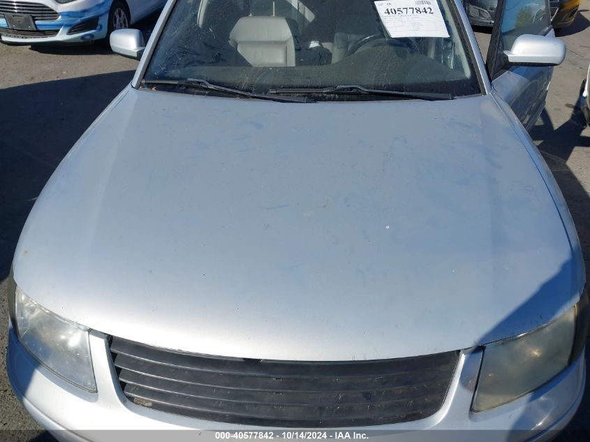 2000 Volkswagen Passat Glx VIN: WVWPD23B1YP227714 Lot: 40577842