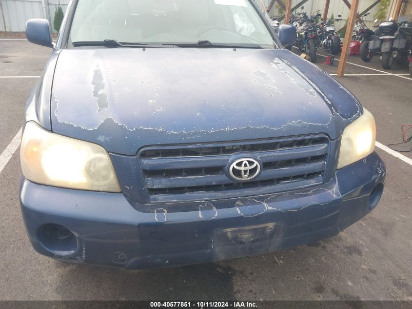 JTEDP21A850066248 2005 Toyota Highlander V6