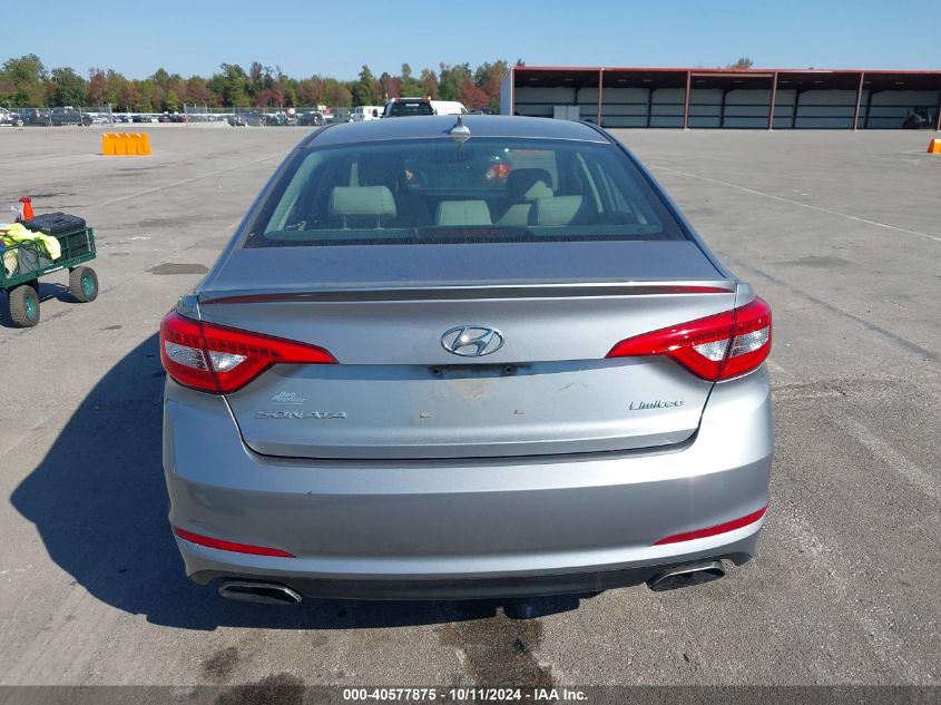 2015 Hyundai Sonata Limited VIN: 5NPE34AFXFH016516 Lot: 40577875