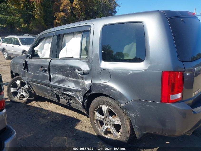 2012 Honda Pilot Ex-L VIN: 5FNYF4H55CB038273 Lot: 40577892