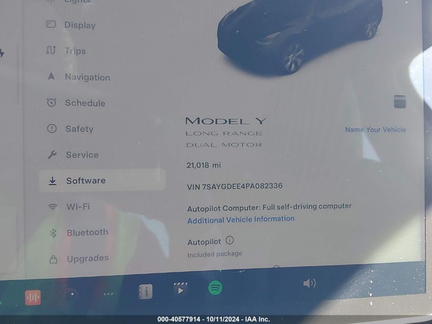 2023 TESLA MODEL Y AWD/LONG RANGE DUAL MOTOR ALL-WHEEL DRIVE - 7SAYGDEE4PA082336