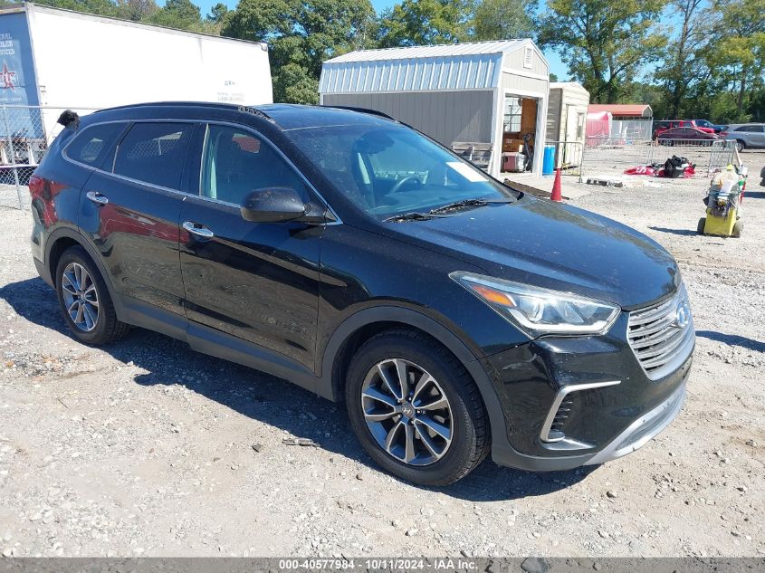 VIN KM8SMDHF9HU178390 2017 Hyundai Santa Fe, SE no.1