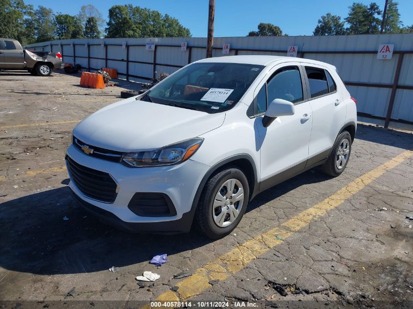 3GNCJKSB8JL206585 2018 Chevrolet Trax Ls