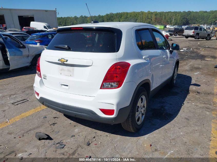 3GNCJKSB8JL206585 2018 Chevrolet Trax Ls